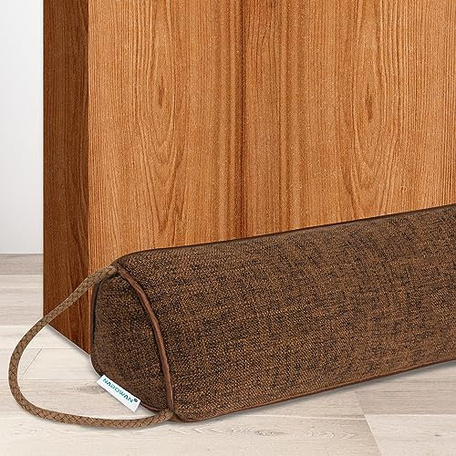 NABOWAN 36 Weighted Under Door Draft Stopper -Triangular Door Draft Blocker with Hook Loops for Easy Install, Save Energy, Home Room Essentials