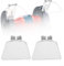 2pcs Replacement Transparent Guard Bench Grinder Eye Protection Safety Shields