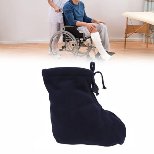 Funda de Yeso para Pies para Mujeres y Hombres Calcetines de Yeso Simple y Práctico Ajustable Suave y Agradable para la Piel Funciona con la Mayoría de los Yesos Ideal para (S)