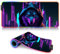 Magic Wolf Tapis Souris Jeu RGB Grand Tapis Souris LED Lumineux étendu avec 14 Modes d'éclairage et Tapis Souris USB Gamer pour Jeu Macbook PC Ordinateur Portable Bureau 40 x 90 cm