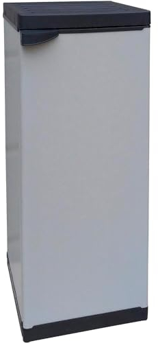 Avilia Modularer Schrank mit 1 Tür | Innenschrank | niedriger Schrank | Werkzeugschrank | Außenschrank | Kunststoffschrank | Schrank mit 1 Regal 35 x 39,5 x 86 cm, Grau