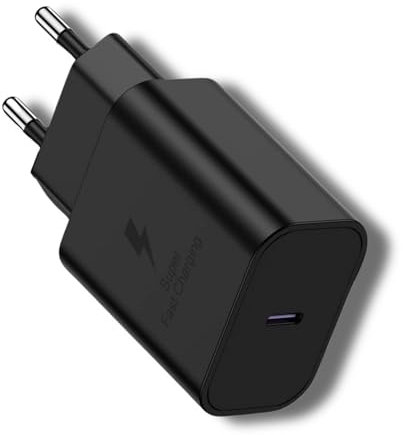 Caricabatterie rapido USB C 25 W per Samsung S21/21+/21ultra S22/S22+/S22ultra S23/S23+/S23ultra Alimentatore da 25 W con ricarica rapida, caricabatterie rapido da muro
