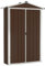 Abri de Jardin en Métal Abri à Outils, Vie en extérieur, Structures extérieures, Cabanes abris de Jardin, Abri de Rangement Extérieur Maison de Jardin, Marron 116x45x175 cm