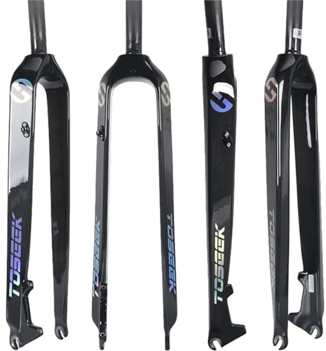 LYMFCFC Forcella MTB con Freno A Disco Rigido in Carbonio da 26/27,5/29 Pollici 1-1/8 Tubo Dritto Senza Filettatura da 28,6 Mm Forcella Anteriore MTB Super Leggera QR 9Mm A,29in