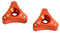 Generisch 48mm vorderer Stoßdämpfer-Gabelknopf-Einstellbolzen for KTM SX SXF EXC XCW 125 150 250 350 450 530 690 Duke Enduro SMC Supermoto R(Orange)