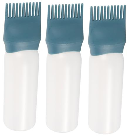 Beavorty Haarfärbemittelflasche Alicator-farbflasche Haarwurzelkamm Kopfhautöl Alicator-flasche 160 Ml Kunststoff-haarölflasche