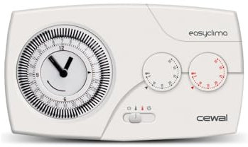Cronotermostato a due temperature con programmatore orario a cavalieri