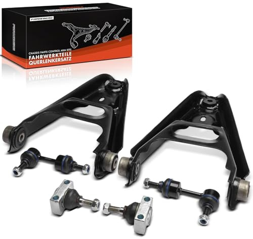 Frankberg 2x Querlenker + 2x Koppelstange + 2x Traggelenk Vorne 0014141V001 | Kompatibel mit R.o.a.d.s.t.e.r Coupe 452, Crossblade 450, Cabrio 450, Fortwo Cabrio 450, R.o.a.d.s.t.e.r 452