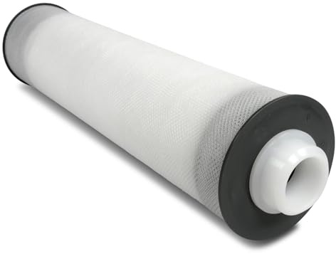 flux LongLife Whirlpool-Kartuschenfilter XL 460 mm - Wiederbefüllbarer Mehrwegfilter mit 6 Filterzylindern & Aktivkohle - Ringadapter Ø40/60 mm - Ersatz für PSR70-4 C-8320 817-0019 FC2540 Whirlpool