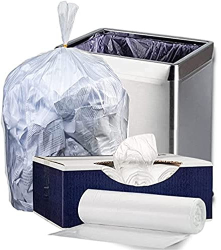 Plasticplace Sacs poubelle transparents de 33 gallons, haute densité, 83,8 x 101,6 cm, 250/caisse, 16 microns