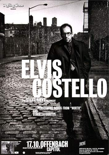 Elvis Costello - North, Offenbach & Frankfurt 2003 » Konzertplakat/Premium Poster | Live Konzert Veranstaltung | DIN A1 «