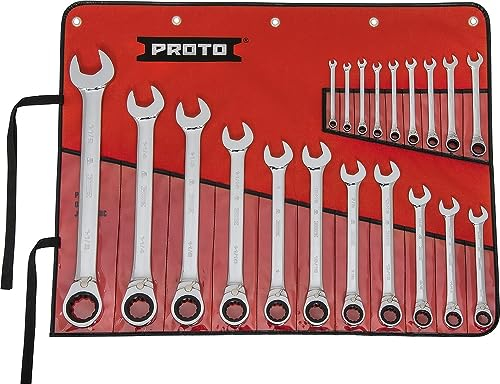 Stanley Proto Industrial JSCVT-20S - Chiave a cricchetto a 12 punti, lucidata, 20 pezzi