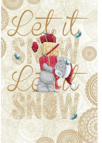 Me to You Let it Snow Bär Weihnachten Karte