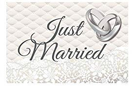 Folat Autovlaggen Just Married/2stk