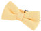 DonDon Herren Strick Fliege gebunden und längenverstellbar 11 x 6 cm gold