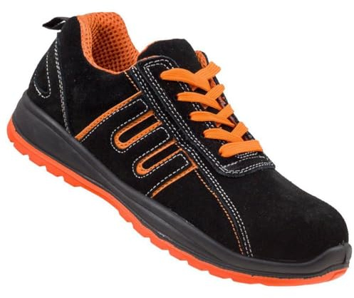 Urgent - Scarpe antinfortunistiche da lavoro, unisex, modello 216 S1 EN ISO 20345, nero/arancione, 40 EU