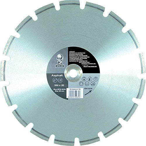 Norton Clipper 70184620294 Diamantblatt für Atlas Asphalt, 350 x 25, 4 mm