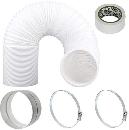 SPARES2GO Cooker Hood Hose Pipe Vent Extension Kit (3m x 5)