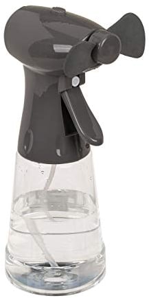 Ventilator mit Sprühflasche, ca. 22 cm, aus Kunststoff, batteriebetrieben, 2 farbig sortiert