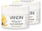 VANDINI Vitality Body Butter Damen mit Vanilleblüte & Macadamiaöl - Body Butter als Körpercreme & Gesichtscreme für trockene, anspruchsvolle Haut - vegane Body Butter für Frauen (2x 200 ml)