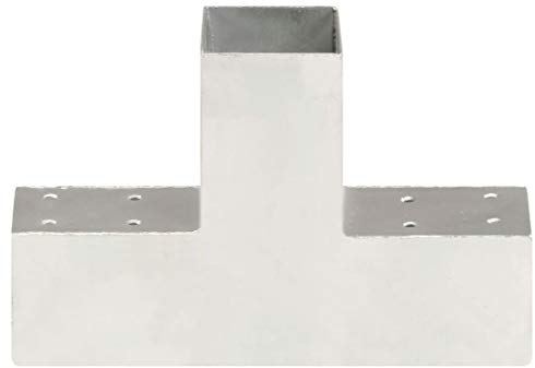 Tidyard Pfostenverbinder L/X/T/Y-Form 2/3 / 4Hülsen Balkenschuh Holzverbinder Eckverbinder Pfostenecke Balken Verbinder Feuerverzinkt Verzinktes Metall