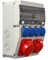 EDO, Baustromverteiler kompatibel mit Hager for protection ASTAT 119 Plus IP65 32A/5P, 16A/5P, 4x230V SCHUKO IP44, EDO777146