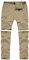 MANSDOUR Herren wandelbare Wanderhose, Schlaghose, schnell trocknend, leicht, mit Reißverschluss, khaki, 52
