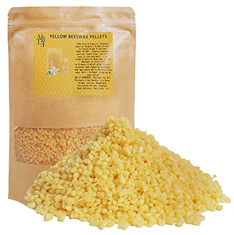 JEMESI Bienenwachs Pastillen, 500g Natürliches Bienenwachs, Hervorragend Geeignet für Naturkosmetik, Salben, Seife und Kerzen Herstellung