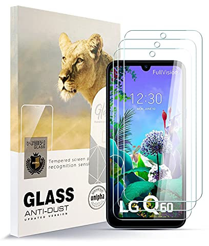 AYSOW Protector de Pantalla de Vidrio Templado para LG K50 / LG Q60 Película de Vidrio Premium 0.3mm 9H Dureza 2.5D, Anti Arañazos, Sin Burbujas 3 Piezas