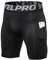 Yishengwan Herren Kompressionsshorts Tights Kurz Schnelltrocknendes Atmungsaktiv Sport Unterhosen Männer Leggings Kurz mit Handytasche Schwarz M