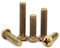 CONPHERON Messing Kreuz Rundkopfschrauben Messingschrauben Maschinenschrauben M3x5 mm,100 Stück