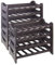 Cantinetta Vino: Portabottiglie Plastica ed Eleganti Portavini per Organizzare e Valorizzare la Tua Collezione. Soluzioni Pratiche e Decorative. (60 Bottiglie, Brown)