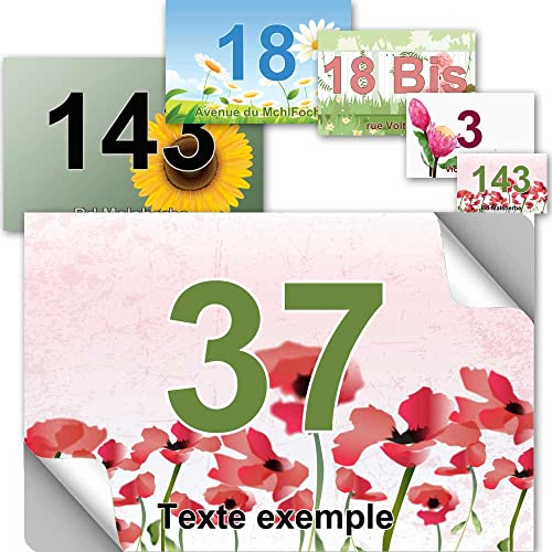 TOUTENPLAQUE Stickers poubelle - collection fleur : À Personnaliser…