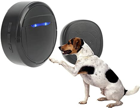 Sonnette Sans Fil pour Chien, Carillon de Porte avec Un Récepteur Enfichable, 55 Sonneries Différentes, Étanche IP55, Longue Distance de Fonctionnement Tactile, Plage de Connexion de 984 Pieds