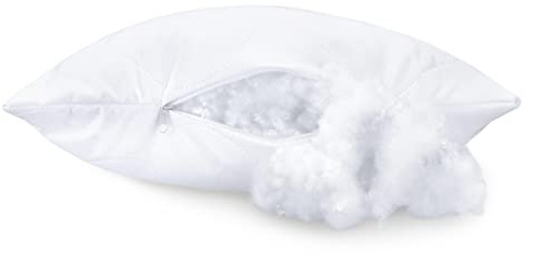 KAR-MAL Kissen 40x40 Mikrofaser 100% mit Einstellbarer Weichheit - Allergiker Waschbar 60 Grad - Sleeping Pillow 40x40 - Weiß Grosse Schlafkissen Angenehm zu Berühren (40 x 40 cm)