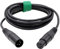 HangTon Cable de audio equilibrado XLR macho a hembra XLR de 4 pines de 4 pines para micrófono, amplificador de auriculares, cable de audio equilibrado (4 metros)