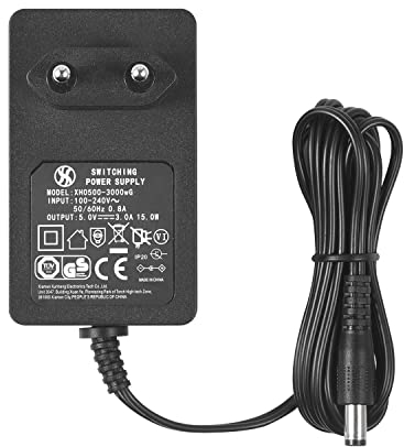 Adaptateur Secteur AC à DC 5V 3A, fiche 5,5 mm x 2,1 mm, Plug EU