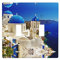 Santorini Griechische Insel Meeresblick Dekorator Lichtschalter oder Steckdose Wandplatte für Lichtschalter, Dimmer, Steckdose