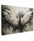 MuchoWow© Leinwände Groß 120x80 cm XXL Wall Decoration Bilder Schlafzimmer Deko Pictures Canvas Painting Wanddekoration Wohnzimmer Wanddeko Engel - Engelsflügel - Flügel - Schwarz und Weiß