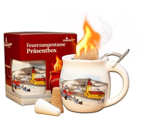 Feuerzangentasse 1er-Set, Weiß/Winter - für Feuerzangenbowle
