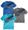 ATLAS FOR MEN - 3er-Pack T-Shirts Sporting in geflammter Optik - 5XL