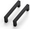 Ravinte 25 Pack Kitchen Door Handles Black Handles for Cupboards 96mm Cupboard Pulls Kitchen Cabinet Pulls Square Bar Wardrobe Hardware Cabinet Door Hardware