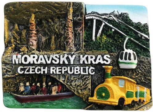 Moravsky Kras Tschechische Republik Kühlschrankmagnet Reise Souvenir Kühlschrank Dekoration Magnet handbemalt Handwerk