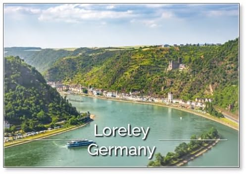 Blick Von Loreley Ins Mittelrheintal Deutschland Kühlschrankmagnet