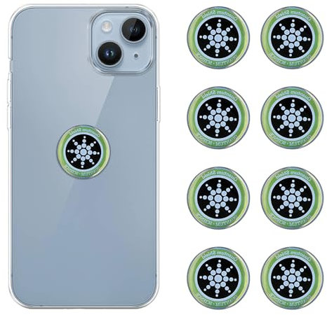 Gjinxi 8Pcs Phone Blockers Equipment Protection Stickers for Cell Smart Phones Emf Stickers for Mobile/Computer/Radio/Laptop/Tablet PC/WiFi/Router/TV All E-Devices
