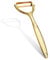AUAUY Pelapatate in Acciaio Inox, Pela Verdure, Sbucciatore Manuale, Pelapatate Girevole, Lame Affilate in Acciaio Inossidabile, Sbucciatore Impugnatura Ergonomica per Frutta e Verdura（Oro）