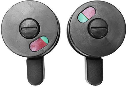 Fangxuee 2 StüCke ÖFfentliche Toilette TüRverriegelung Rot Rot GrüN Indikator Knob Lock