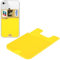 Silicone Adhesive Phone Wallet, Stick-On ID Credit Card, Bank Card Holder Pocket Pouch for Smartphones (Yellow)