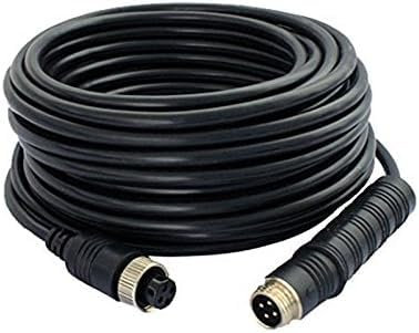 CAMECHO 50FT/20M 4-Pin Aviation Plug Rückfahrkamera Kabel für Rückfahrkamera Auto Kamera Monitor