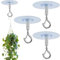 4 PCS Adhesive Ceiling Hook,Command Hooks Heavy Duty Ceiling Hooks Sself Adhesive Punch-Free for Hanging Plants for Bird Feeders Lanterns Wind Chimes Planters Decoration Hook